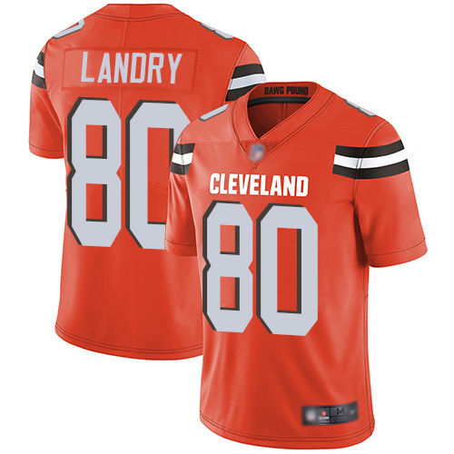 Cleveland Browns Jarvis Landry Men Orange Limited Jersey 80 NFL Football Alternate Vapor Untouchable